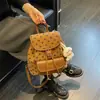 Mochila retro esmerilada de moda para mujer, nuevo modelo 2026, mochila versátil para el día a día, bolsa escolar pequeña de lunares de gran capacidad