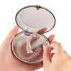 Caixa de Armazenamento de Instrumento de Beleza para Dentes, Caixa de Limpeza de Aparelhos de Camada Dupla, Caixa Portátil de Armazenamento de Aparelhos com Espelho, Caixa para Deixar Alinhadores de Implante de Moldeira
