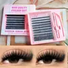 Pestañas postizas gruesas populares europeas y americanas, juego de pegamento de 80 piezas para el maquillaje de chicas asiáticas mestizas populares, pestañas postizas de comercio exterior transfronterizo
