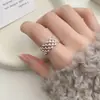 Exquisito Anillo de Pétalo de Flor Hueca para Mujer, Estilo Ins Diseño de Nicho, Anillo Abierto Fresco, Tendencia de Anillo para Dedo Índice