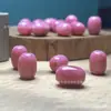 Contas cilíndricas de calcedônia rosa gelo, contas vintage de rodocrosita, contas por atacado, acessórios para joias DIY, cristais colecionáveis