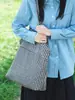 2026 Nuevo Bolso Tote Casual Versátil de Lunares Estilo Vintage Ins para Mujer, Bolso de Hombro de Gran Capacidad para Estudiantes Universitarios