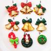 Campana de resina con brillo personalizada accesorios navideños funda para teléfono DIY guantes accesorios para tocado