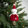 Novos Pingentes de Natal para Meninas Enfeites de Velhinho Sem Rosto Suprimentos para Decoração de Árvore de Natal Acessórios Artesanais de Anjinhos