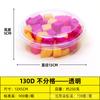Caja de fruta desechable de plástico para cortar fruta fresca, redonda, transparente, cubierta, para embalaje de ensalada de frutas