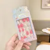 Conjunto de Adesivos de Unha Artística Infantil para Meninas Adesivos de Unha à Prova d'Água de Longa Duração Unhas Postiças Fofas de Desenho Animado para Bebês Presente de Feriado