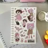 Pegatinas Lindas y Adorables de Niña, Pegatinas de Personajes de Chicas Jóvenes Dulces y Geniales, Pegatinas Ins Estilo Coreano, Pegatinas Creativas de Dibujos Animados para Diario