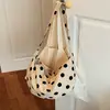 Bolso Retro de Lunares para Mujer 2026 Nueva Moda Bolso Dumpling Versátil Bolso de Hombro y Axila Bolso Casual para el Trabajo para Mujer
