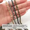 Corrente Torcida de Lanterna, Acessórios para Colar, Corrente para Alça de Ombro de Bolsa, Corrente Torcida Vintage, Fabricante de Acessórios de Ferragens Artesanais DIY