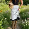 Nueva Falda Midi de Encaje Patchwork de Lunares de Amazon, Falda de Corte Recto con un Diseño Elegante y con Estilo 2026