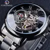 Dropshipping, Reloj Forsining de Comercio Exterior Más Vendido, Reloj Mecánico para Hombre Esqueleto, Reloj para Hombre con Correa de Malla