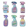 Broche Decorativo Transfronteiriço com Letras Inglesas, Formato de Regador Pintado por Spray, Acessório para Mochila, Emblema de Liga Metálica com Gotejamento de Óleo