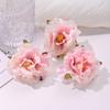 Flor de Peonía Simulada DIY Guirnalda Hecha a Mano Estilo Chino Material para Accesorios para el Cabello Material para Caja de Flores Flor Guía para Boda Flor Falsa