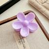 Pin de Frangipani Difuminado Transfronterizo Patrón de Flujo de Celebridad de Internet Pin para el Cabello de Flor Pin para el Cabello Semi-Recogido con Patrón de Mármol Elegante