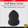 Puff Preto Único, em Forma de Abóbora, Algodão para Maquiagem, Beauty Blender, Maquiagem Cross-Border, Dropshipping de Peça Única, Direto da Fábrica