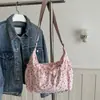 Bolsa Cruzada de Hombro Único con Estampado de Perlas Frescas Estilo Coreano, Lazo, Nueva Nube 2026, Deportiva Casual con Cordón, Moderna