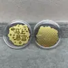 Shenzhen Shuibei Mismo Estilo Oro Puro 999 Tesoro de la Fortuna Aleación Gato de la Suerte Adhesivo Dorado para Teléfono Móvil para Atraer Riqueza Tienda de Oro