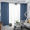 Cortinas Gruesas Blackout Total para Protección Solar y Aislamiento Térmico, Estilo Moderno Minimalista para Sala de Estar y Dormitorio, Parasol para Ventanales, Aislamiento Térmico y Protección Solar Tipo Gancho