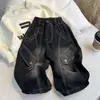Pantalones vaqueros geniales y elegantes para niños, nuevos pantalones rectos holgados estilo coreano 2026, colección de primavera y otoño, moda urbana de moda para niños