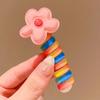 Elástico de Cabelo Rolo Telefone Infantil para Rabo de Cavalo Alto Feminino Corda de Cabelo KT Estilo Novo Rabo de Cavalo Tendão de Borracha Arco-Íris Corda de Cabelo Alta Elasticidade