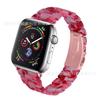 Adequado para Apple iWatch inteligente slim nova resina Apple três contas pulseira de relógio de aço inoxidável