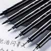 Caneta autônoma caneta Xiuli pode adicionar tinta para praticar caneta de caligrafia fácil de produzir caneta preta frontal cabeça macia caneta de caligrafia script regular pequeno script regular muito pequeno