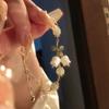 Coreia do Sul Nova imitação de jade orquídea pulseira de contas menina em nicho temperamento design suave pulseira 2023