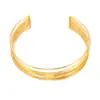 Collar Mido Duo de Acero Inoxidable Envuelto en Alambre, Estilo Punk Europeo y Americano, Pulsera Abierta Personalizada en Forma de C, Joyería de Doble Propósito