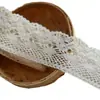 4 encaje de bordado de hilo de algodón blanco cremoso ancho cortina mantel de sofá materiales de costura accesorios de ropa
