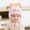 Chapéu de bebê inverno de bebê fofo fofo pulôver chapéu de pelúcia protetores de ouvido chapéu para crianças