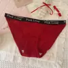 Moda e Puro~ Roupa Íntima Sexy para Meninas com Fenda Alta Algodão Puro Respirável na Virilha Borda com Letras Roupa Íntima Esportiva Sem Costura