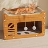 Placa Arranhador para Gatos, Resistente ao Desgaste e Não Solta Fiapos, Ninho para Gatos, Arranhador Vertical para Gatos, Sofá, Casa para Gatos de Papelão Ondulado, Brinquedo Universal para Todas as Estações, Camada Dupla