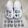 Nuevos Zapatos Agujeros Panda DIY Zapatos Zapatos Florales Accesorios Zapatos Zapatos Decorativos Accesorios Zapatos PVC Goma Suave Zapatos Florales Amazon