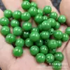 Jadeíta Jade Verde Seco Cuentas Redondas Sueltas de Jade Pulsera Collar Verde Entero Accesorios de Joyería Cuentas Hechas a Mano
