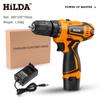 Herramienta eléctrica doméstica directa de fábrica de Hilda Taladro eléctrico de litio Taladro manual recargable multifunción Tornillo eléctrico