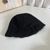 Sombrero de Pescador de Punto con Lazo Dulce Coreano para Mujer, Verano, Hueco, Delgado, Lindo, Combinable, Que Muestra la Cara, Cúpula Pequeña