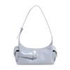Bolsa de Braço com Design de Nicho para Mulheres 2025 Nova Bolsa Feminina Fashionável e Versátil Elegante Grande Capacidade Bolsa de Ombro Único em Forma de Lua Crescente