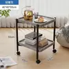 Carrito de Mesa de Centro Móvil, Mini Mesa para Sofá de Sala de Estar, Mesa con Ruedas y Estante de Almacenamiento para el Hogar, Carrito de Comedor Nórdico