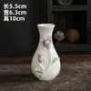 Jarrón Pequeño de Cerámica Hecho a Mano, Exquisito y Sencillo Jarrón de Cerámica Amasado a Mano Estilo Chino Nuevo, Adornos de Decoración para Escritorio del Hogar