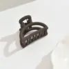 Clipe oco fosco semicírculo 4,2cm clipe fixo para rabo de cavalo alto clipe superior de cabeça de bola para nuca com temperamento