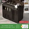 Mesa de té móvil, mesa de té pequeña, gabinete de té para el hogar con ruedas, carrito de té, mesa de té Kung Fu, tetera, juego de bandeja para juego de té integrado