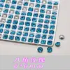 Rhinestones Mixtos K9 de Alta Calidad para Uñas, Rhinestones Brillantes Irregulares de Forma Irregular, Facetados Múltiples, Imitación Azul, Rhinestones Grandes para Uñas