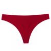 Talla Europea y Americana Amazon Simple Una Pieza Sin Costuras Deportivo Yoga Hilo de Seda de Hielo Algodón Puro Entrepierna Tanga de Cintura Baja para Mujer