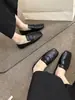 Zapatos Casuales Planos Suaves de Cuero Suave con Suela Suave, Mocasines Retro Franceses Suaves para Mujer Chuyu Ji