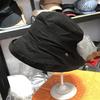 Chapéu Bucket de Algodão para Mulheres, Estilo Hepburn, Aba Longa na Frente e Curta Atrás, Chapéu de Sol Artístico Estilo Coreano com Detalhes Metálicos, Versão Fina