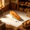 Padaria Simulação Saco de Alho Baguete Micro Paisagem Comida Brinquedo Cenário Decoração Ornamento DIY Joias Acessórios Chaveiro