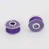Canilla de plástico universal con hilo para máquinas de coser multifuncionales domésticas, 25 canillas transparentes de colores con hilo de coser de colores