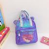 Mochila infantil com lantejoulas e amor 2025, desenho animado, fofa, jardim de infância, meninas, moda, fofa, pequena mochila escolar infantil