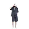 Conjunto de Calça Longa de Manga Curta Venda Quente de Verão Conjunto de Shorts de Manga Curta Moda Casual Conjunto de Roupa Esportiva para Casal