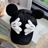 Boné Criativo Infantil Bico de Pato Novo Desenho Animado Mickey Orelha Fofa Design Bonito Boné de Baseball para Pegadinha Chapéu